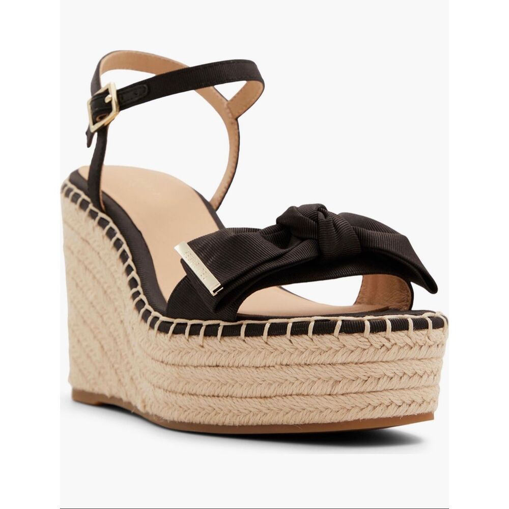 NWT Ted Baker London Gia Espadrille Sandal- black- size 9
